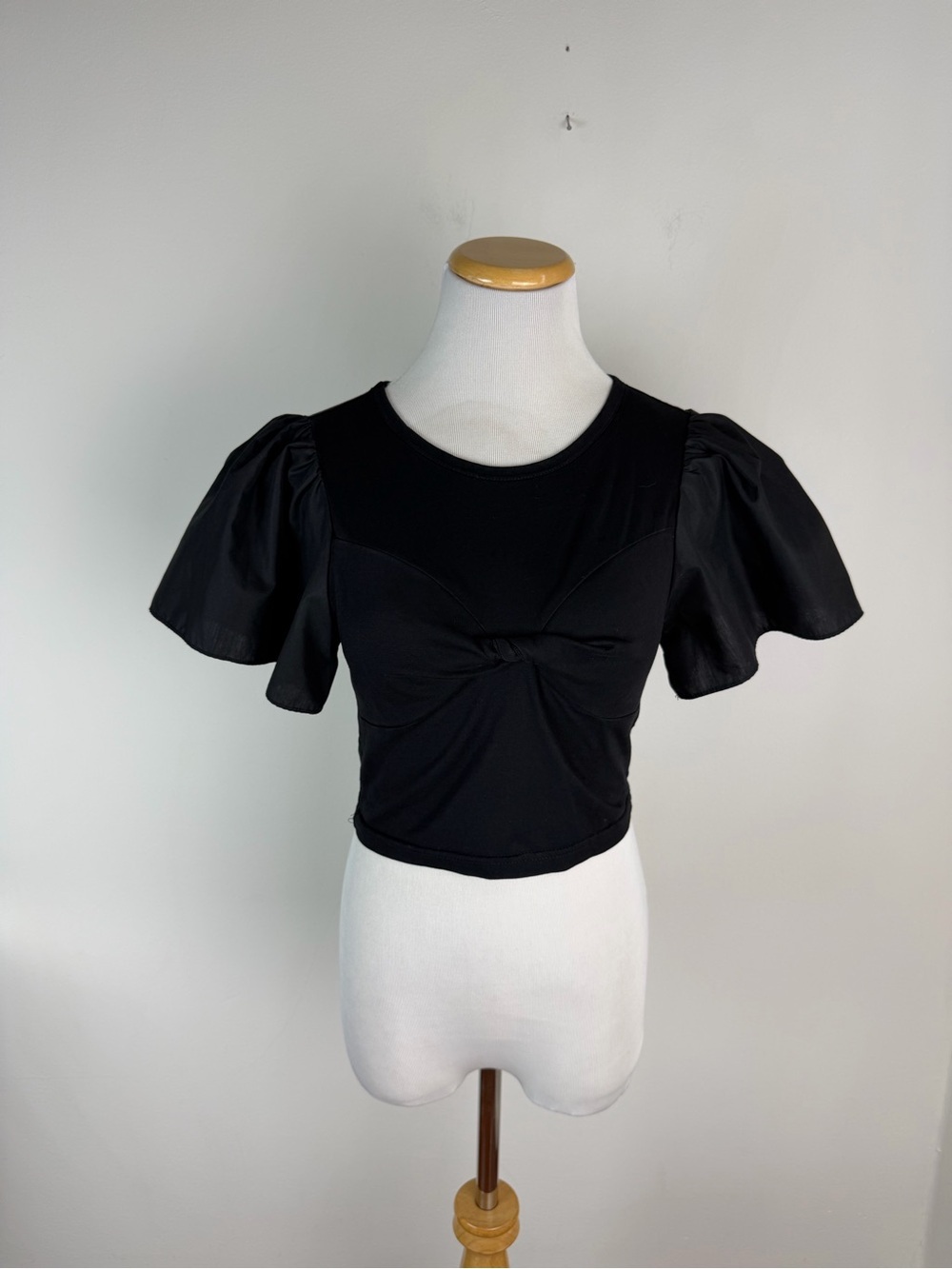 EN SAISON LETTRES CROP TOP - BLACK - Size S - Picture 3 of 6
